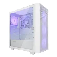 CoolBox GAMING CAJA ATX GA300 GRIDLINE ARGB WHITE USB-C 3.2 GEN1 SIN FTE + 5 VENTI