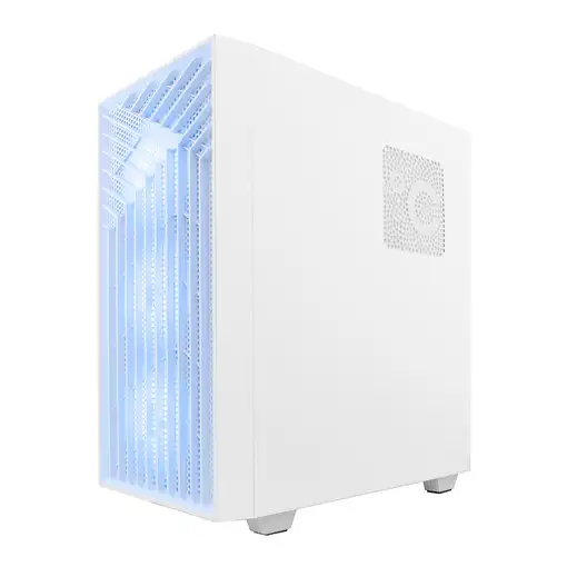 CoolBox GAMING CAJA ATX GA300 GRIDLINE ARGB WHITE USB-C 3.2 GEN1 SIN FTE + 5 VENTI