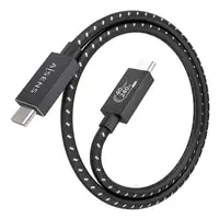 AISENS Cable USB4 Gen3x2 Aluminio 40Gbps 8K@60Hz 5A 48V 240W E-Mark, Tipo USB-C/M-