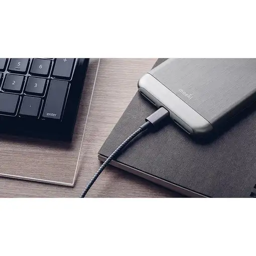 Moshi 99MO023044 cable de conector Lightning 1,2 m Gris, Titanio