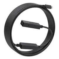 AISENS Cable USB 3.2 Gen1x1 prolongador con Amplificador, USB-C/M-USB-C/H, Negro,