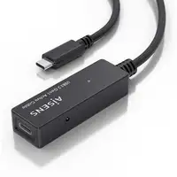 AISENS Cable USB 3.2 Gen1x1 prolongador con Amplificador, USB-C/M-USB-C/H, Negro,