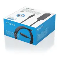 AISENS Cable USB 3.2 Gen1x1 prolongador con Amplificador, USB-C/M-USB-C/H, Negro,