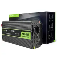 Green Cell INV09 adaptador e inversor de corriente Auto 1000 W Negro