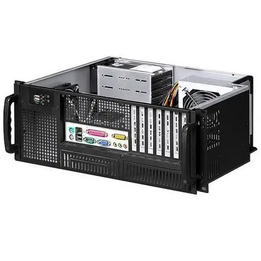 Techly I-CASE MP-P4HX-BLK6 carcasa de ordenador Estante Negro