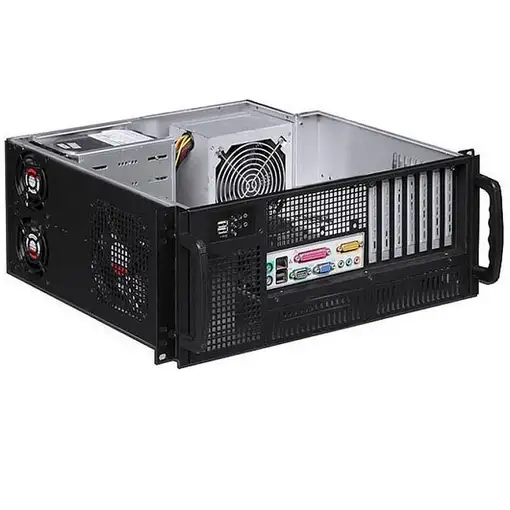 Techly I-CASE MP-P4HX-BLK6 carcasa de ordenador Estante Negro