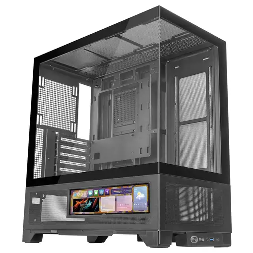 Mars Gaming MCLCDX carcasa de ordenador Midi Tower Negro