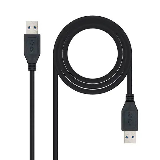 Nanocable 10.01.1002-BK cable USB USB 3.2 Gen 1 (3.1 Gen 1) 2 m USB A Negro