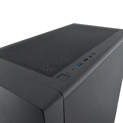 CoolBox GAMING CAJA ATX GA450 STARLIGHT BLACK ARGB USB-C 3.2 GEN1 SIN FTE + 1 VENT