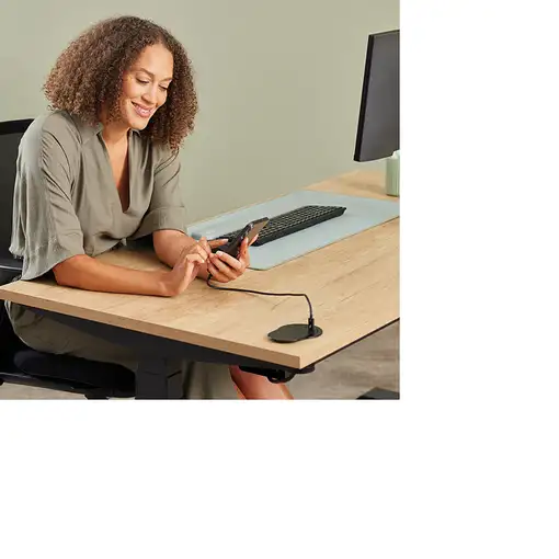 Fellowes 100137177 base múltiple 2 m 1 salidas AC Interior Negro