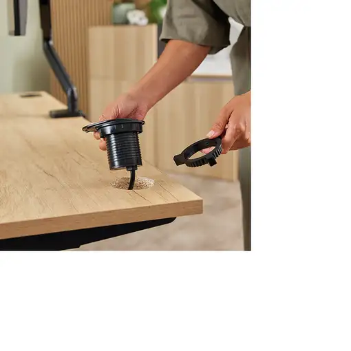 Fellowes 100137177 base múltiple 2 m 1 salidas AC Interior Negro