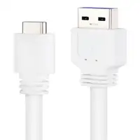 Nanocable Cable USB 2.0 3A, tipo USB-C/M-A/M, Blanco, 3 m
