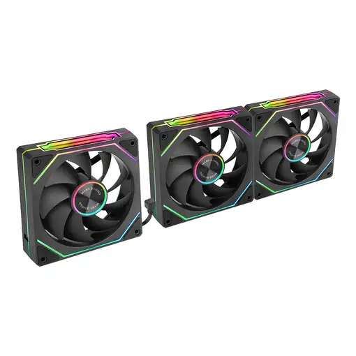 Mars Gaming MF-LINKFINITYKIT2 Carcasa del ordenador Ventilador 12 cm Negro 3 pieza