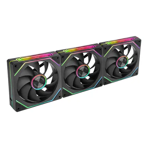 Mars Gaming MF-LINKFINITYKIT2 Carcasa del ordenador Ventilador 12 cm Negro 3 pieza