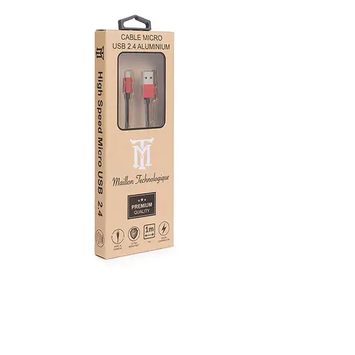 Maillon Technologique Premium MTPMUR241 cable USB USB 2.0 1 m USB A Micro-USB B Ro