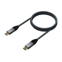 AISENS Cable USB 3.2 Gen2x2 Aluminio 20Gbps 8K@30Hz 5A 100W E-Mark, Tipo USB-C/M-U
