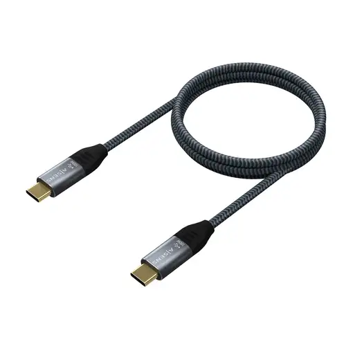 AISENS Cable USB 3.2 Gen2x2 Aluminio 20Gbps 8K@30Hz 5A 100W E-Mark, Tipo USB-C/M-U