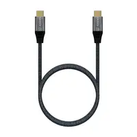 AISENS Cable USB 3.2 Gen2x2 Aluminio 20Gbps 8K@30Hz 5A 100W E-Mark, Tipo USB-C/M-U