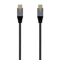 AISENS Cable USB 3.2 Gen2x2 Aluminio 20Gbps 8K@30Hz 5A 100W E-Mark, Tipo USB-C/M-U