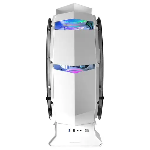 Mars Gaming MCORB, Caja PC Gaming Micro-ATX XL, Diseño Circular Custom, Doble Cris