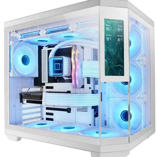 Mars Gaming MC3TCORELCDW carcasa de ordenador Midi Tower Blanco Mars Gaming MC3TCORELCDW carcasa de ordenador Midi Tower Blanco