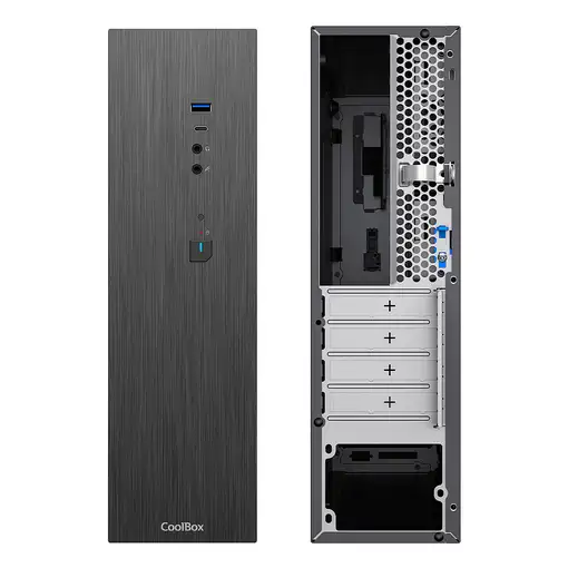 CoolBox CAJA MATX SLIM T370 USB-C 3.2 GEN1 FTE.300TBZ 300W 80+BRONZE