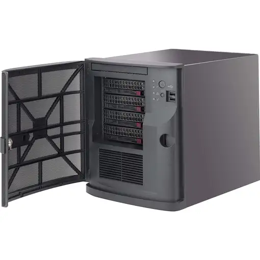 Supermicro CSE-721TQ-350B2 carcasa de ordenador Mini Tower Negro 350 W Supermicro CSE-721TQ-350B2 carcasa de ordenador Mini Tower Negro 350 W