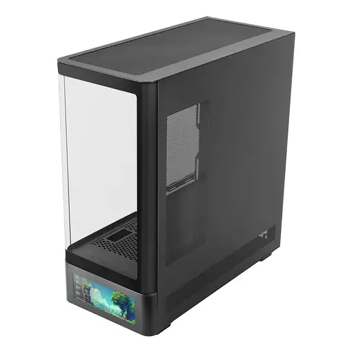 Mars Gaming MCLCDPRO carcasa de ordenador Midi Tower Negro