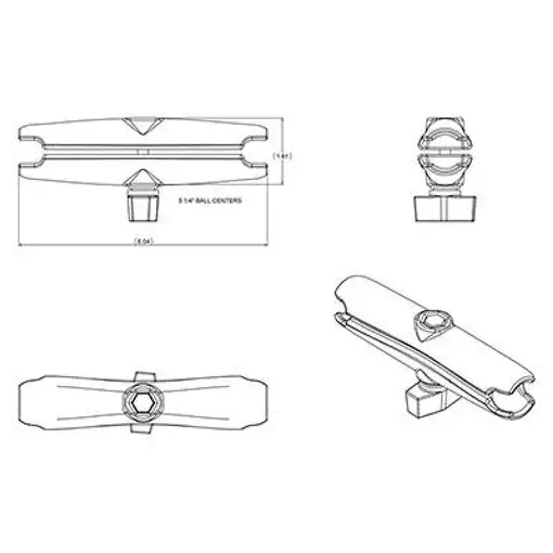 RAM Mounts RAM-B-201U-C accesorio o pieza para soporte