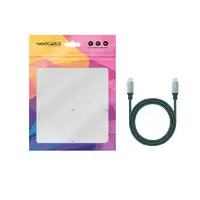 Nanocable Cable USB 3.2 Gen2x2 20Gbps 5A/100W, 4K/60Hz, USB-C/M-USB-C/M, Gris/Negr