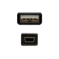 Nanocable 10.01.0403 cable USB USB 2.0 3 m USB A Mini-USB B Negro