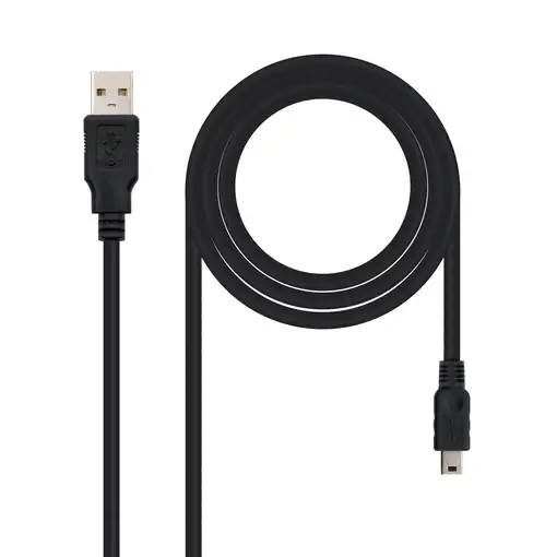 Nanocable 10.01.0403 cable USB USB 2.0 3 m USB A Mini-USB B Negro