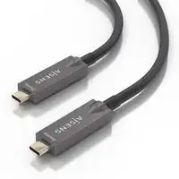 AISENS - Cable USB 3.1 Gen2 10Gbps AOC 4K@60Hz 3A 60W E-Marker, tipo USB-C/M-USB-C