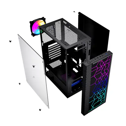 Gembird Fornax 2500 Midi Tower Negro