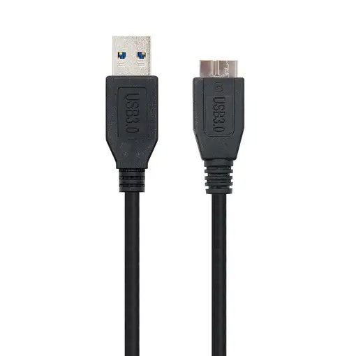 Nanocable CABLE USB 3.0, TIPO A/M-MICRO B/M, NEGRO, 1.0 M