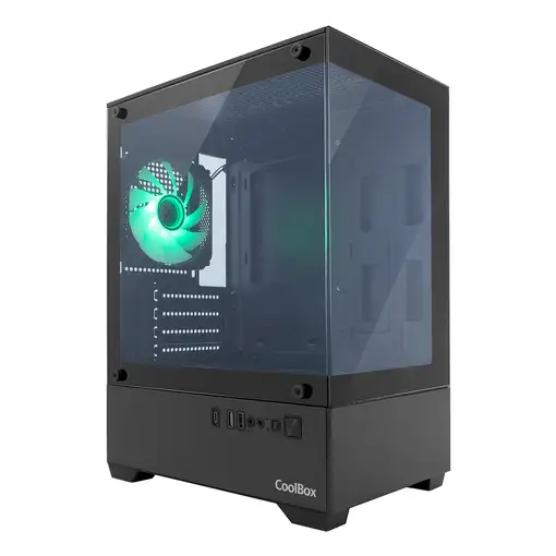 CoolBox Gaming Caja MATX GM200 Vision Lite Negra USB-C 3.2 Gen1 Sin Fte + 1 Vent. CoolBox Gaming Caja MATX GM200 Vision Lite Negra USB-C 3.2 Gen1 Sin Fte + 1 Vent.
