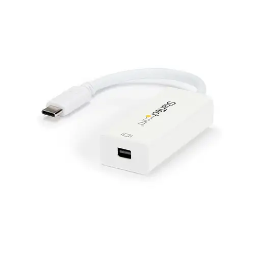 StarTech.com Adaptador USB C a Mini DisplayPort - 4K 60Hz - Blanco - Adaptador USB