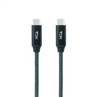 Nanocable Cable USB 3.2 Gen2x2 20Gbps 5A/100W 4K/60Hz USB-C/M-USB-C/M, Gris/Negro,