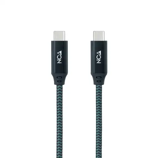 Nanocable Cable USB 3.2 Gen2x2 20Gbps 5A/100W 4K/60Hz USB-C/M-USB-C/M, Gris/Negro,