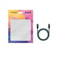 Nanocable Cable USB 3.2 Gen2x2 20Gbps 5A/100W 4K/60Hz USB-C/M-USB-C/M, Gris/Negro,