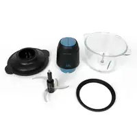 JATA JEPC1250 picadora eléctrica de alimentos 1,5 L 400 W Negro, Transparente