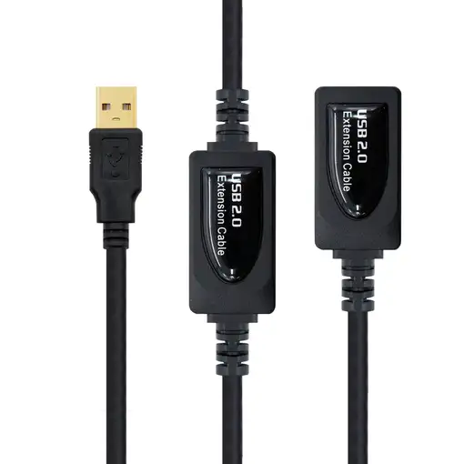 Nanocable 10.01.0213 cable USB USB 2.0 15 m USB A Negro