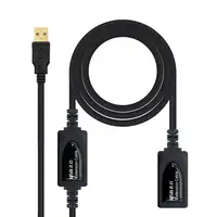 Nanocable 10.01.0213 cable USB USB 2.0 15 m USB A Negro