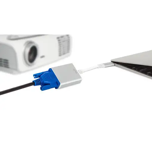Moshi USB-C to VGA Adaptador gráfico USB 1920 x 1200 Pixeles Plata, Blanco