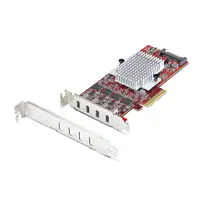 StarTech.com Tarjeta PCIe USB-C de 4 Puertos - Hub Interno USB Tipo C - USB 3.2 10