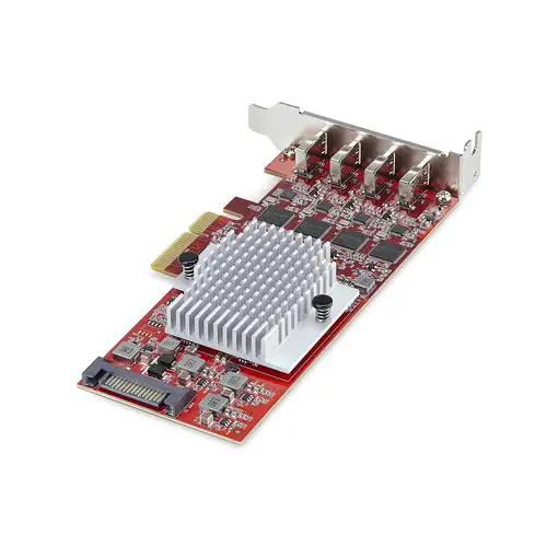 StarTech.com Tarjeta PCIe USB-C de 4 Puertos - Hub Interno USB Tipo C - USB 3.2 10