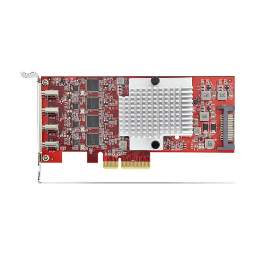 StarTech.com Tarjeta PCIe USB-C de 4 Puertos - Hub Interno USB Tipo C - USB 3.2 10