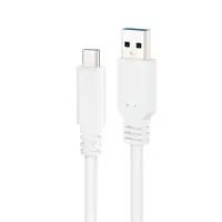 Nanocable Cable USB 3.1, Gen2 10 Gbps 3A, tipo USB-C/M-A/M, Blanco, 1.5 m