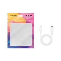 Nanocable Cable USB 3.1, Gen2 10 Gbps 3A, tipo USB-C/M-A/M, Blanco, 1.5 m