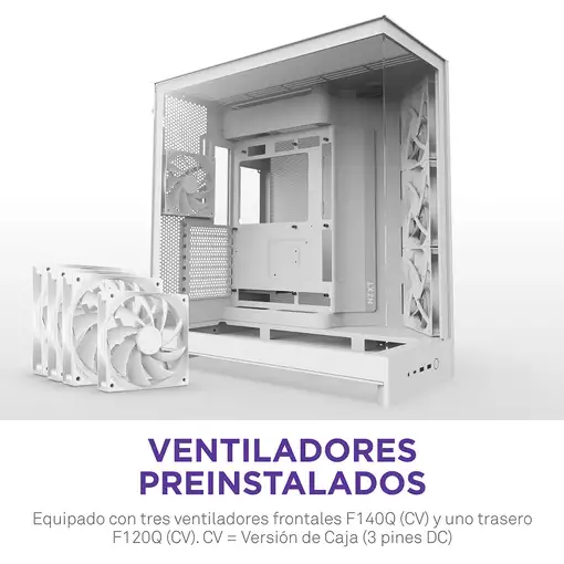 NZXT H9 Flow Midi Tower Blanco